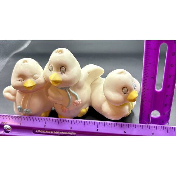 Vintage Ceramic Porcelain Chicks Baby Chicken Figurines Easter Spring Summer - Picture 5 of 5